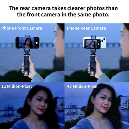 Phone Vlog Selfie Monitor – Rear Camera Preview Screen for TikTok, Vlogging & Live Streaming | Compatible with iPhone & Samsung