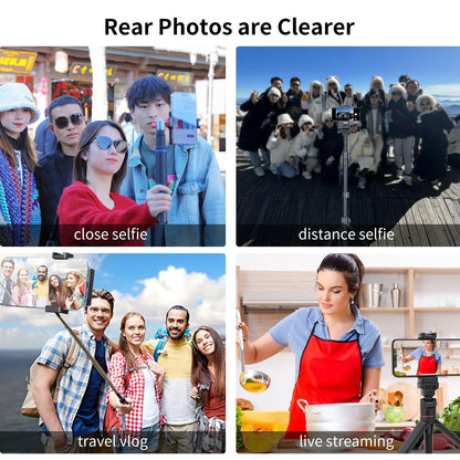 Phone Vlog Selfie Monitor – Rear Camera Preview Screen for TikTok, Vlogging & Live Streaming | Compatible with iPhone & Samsung