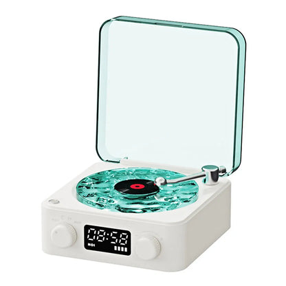 Portable Mini Retro Bluetooth Speaker with Subwoofer, RGB Light, and TF Card Support for Enhanced Sleep Aid